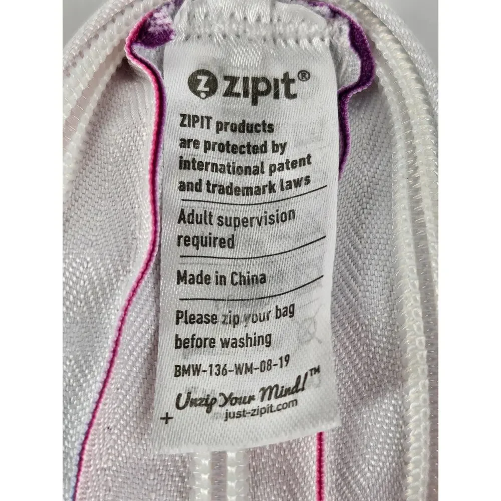 ZIPIT COLORZ 3 RIING POUCH ONE-ZIPPER MAKEUP & PENCIL POUCH WITH GROMMETS